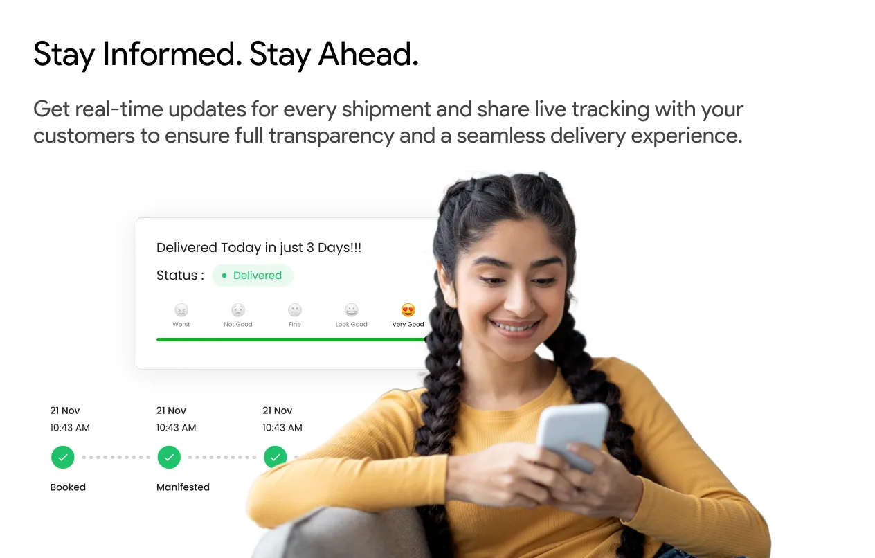 XtraMiles shipment tracking system - real-time delivery updates, live tracking and customer notifications